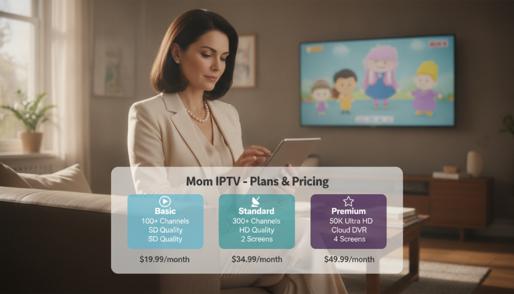 Mom IPTV subscription plans and pricing